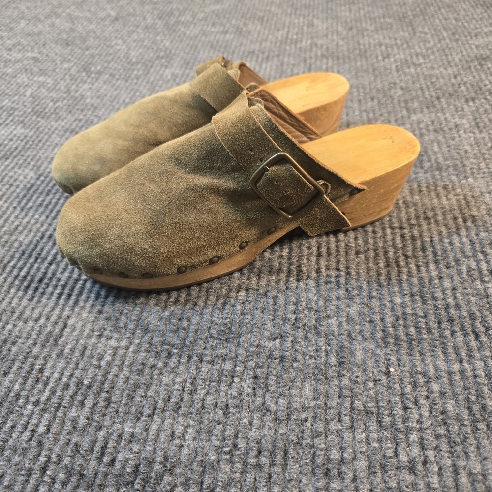 BA&SHSuede Studded Accents Mules Size 40 9.5 - Picture 3 of 7